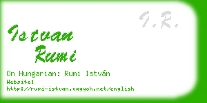 istvan rumi business card
