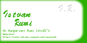 istvan rumi business card